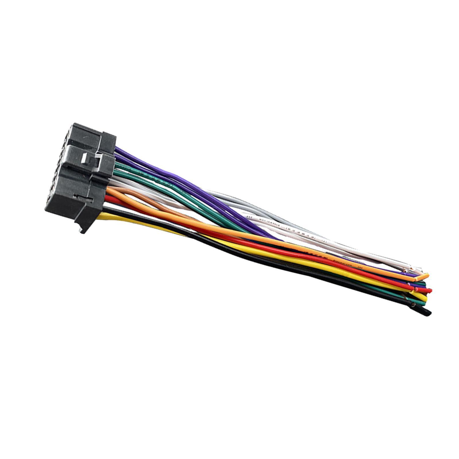 Car Stereo  Player Wiring Harness Radio Adapter 14cm Length 13 Pin Wire