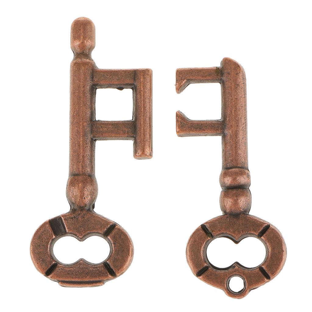 Metal Cast Puzzle Retro Vintage Lock Key IQ Mind Brain Teaser Adults Toys - intl