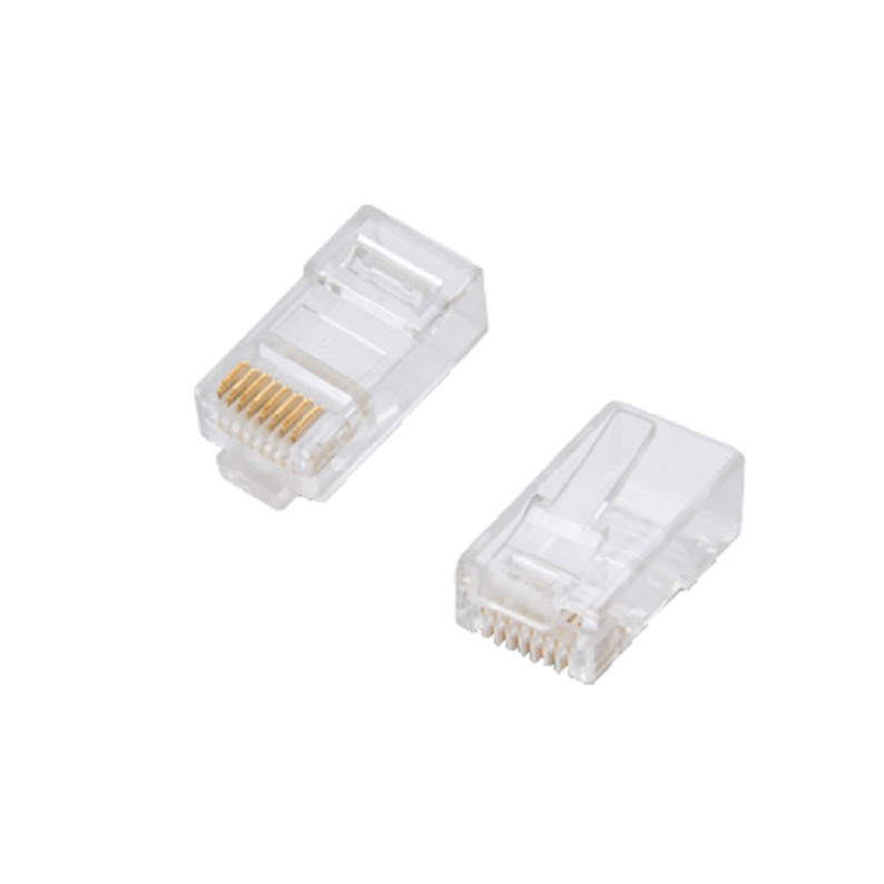 Đầu bấm mạng VIVANCO CAT5E Unshielded, chuẩn kết nối RJ45 (Túi 10 cái) - Hàng Chính Hãng