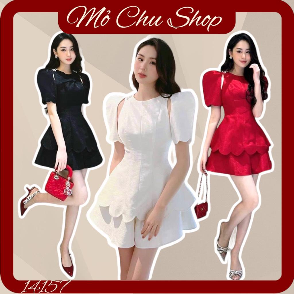 SET SHORT ÁO ĐÍNH NƠ ĐÁ CHUCHU SET 14157
