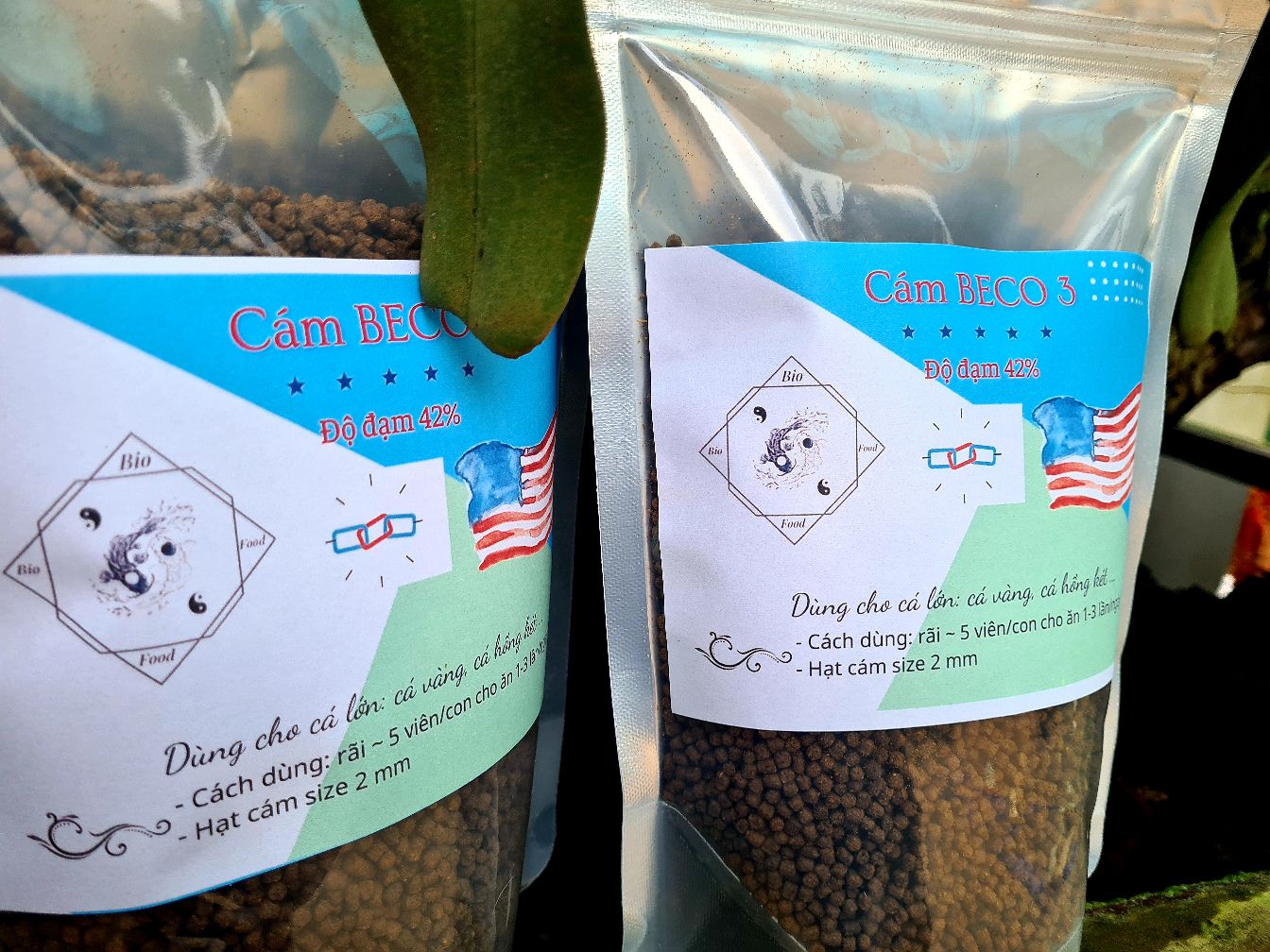 500g Cám BECO 3 NEW - Thức ăn cho cá lớn Bio Food túi zip 500 g