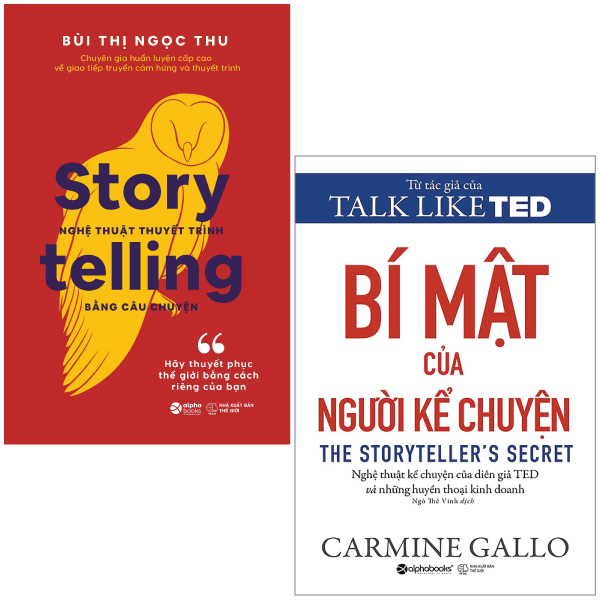 Combo Sách Sách : Storytelling - Nghệ Thuật Thuyết Trình Bằng Câu Chuyện + Bí Mật Của Người Kể Chuyện (Bộ 2 Cuốn)