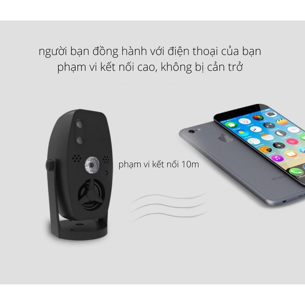 Đèn bay phòng M1 - loa tích hợp - cảm ứng theo nhạc có mic rời, đèn sân khấu cao cấp