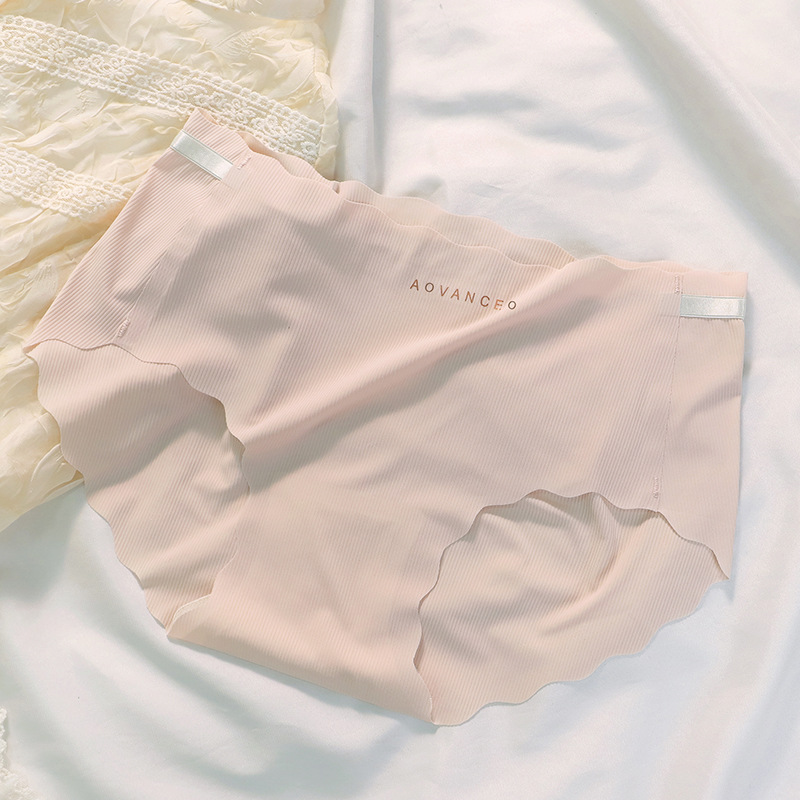 Bộ 5 Quần lót nữ vải cotton gân tăm co giãn, thoáng mát, không viền không đường may chống lộ cao cấp - M &lt;50Kg