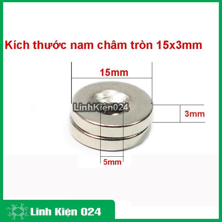 Nam Châm Đất Hiếm Tròn Có Lỗ