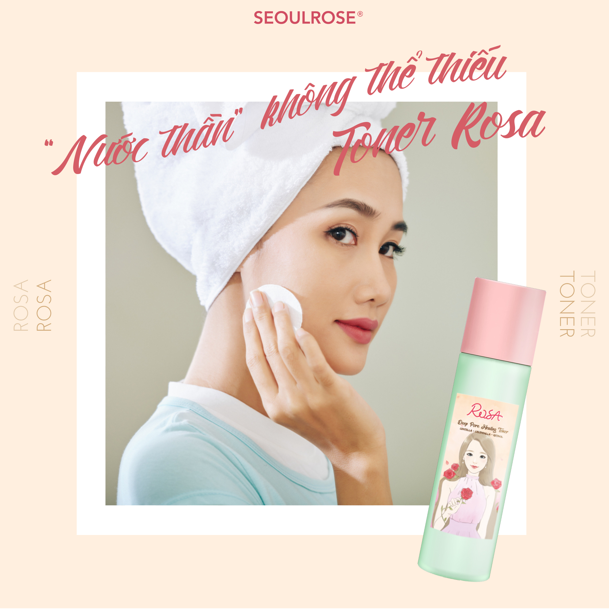 Nước Hoa Hồng SeoulRose Rosa Chiết Xuất Rau Má Và Hoa Cúc 120ml Date 2024