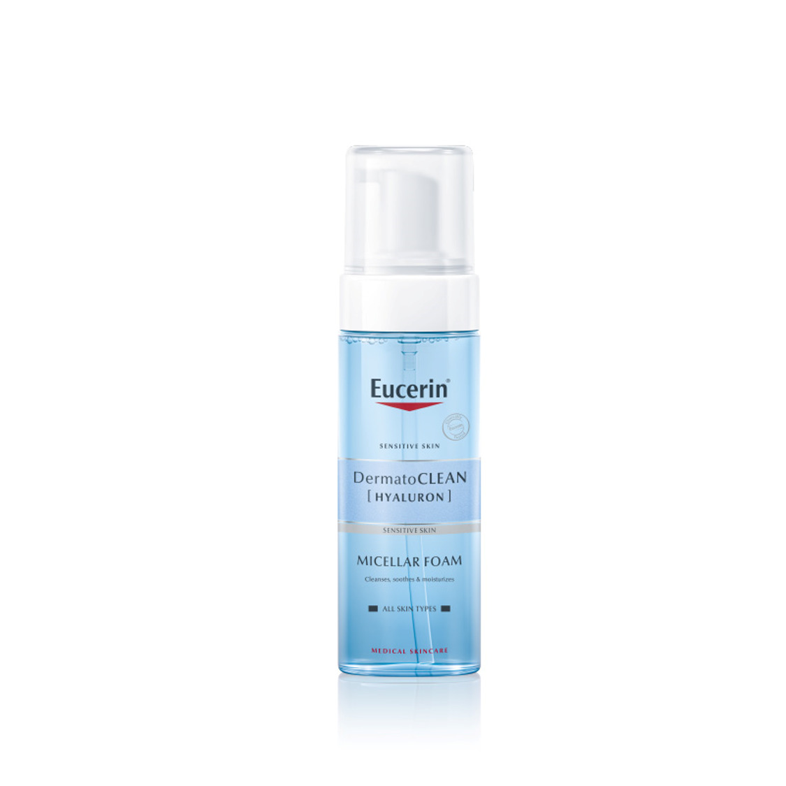 Bọt tẩy trang, rửa mặt Eucerin DermatoClean Hyaluron Micellar Foam 150ml