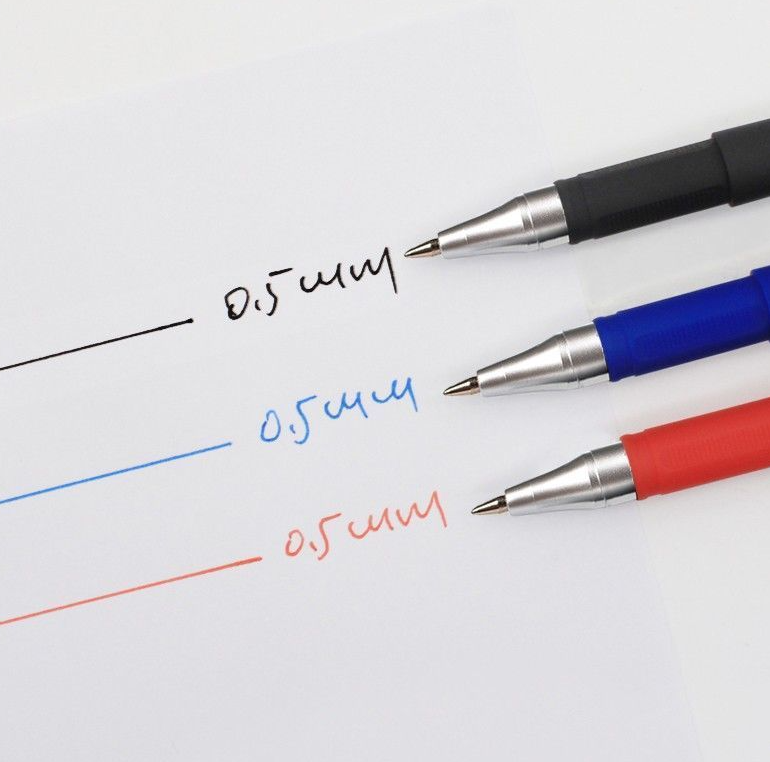 Bút bi viết mực đen đỏ xanh học sinh giá rẻ 0.5 mm viết đẹp có nắp cài đồ dùng học tập văn phòng phẩm sỉ lẻ