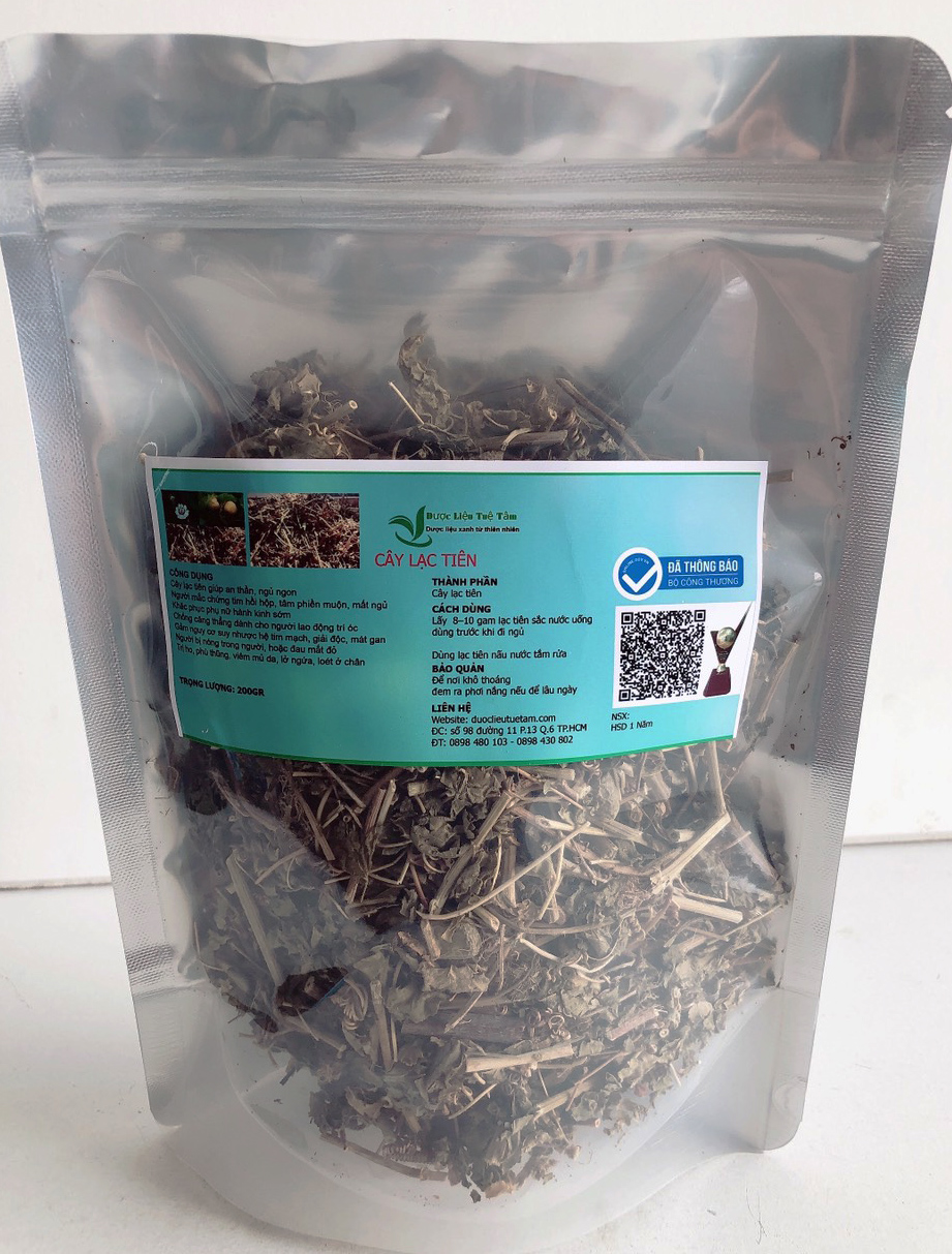 Cây lạc tiên sấy khô (200gr) - Giúp an thần ngủ ngon, bảo vệ tim mạch, tăng cường miễn dịch