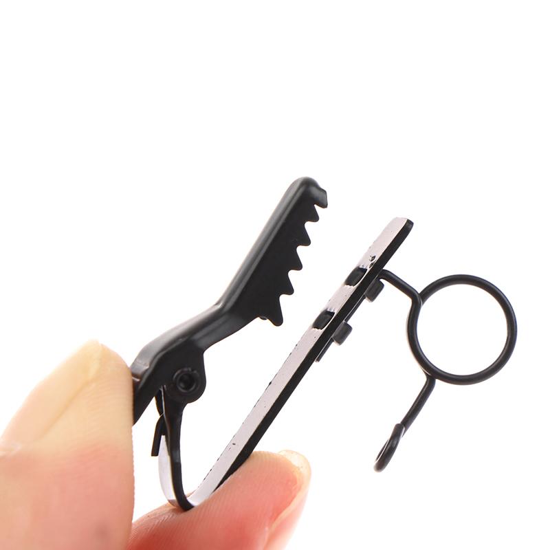 1PC micrô đen clip clip clip mic ve áo micrô clip micro phụ kiện