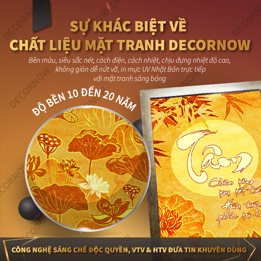 Đèn Hào Quang Phật In Tranh Trúc Chỉ ĐỐI DECORNOW, Trang Trí Ban Thờ Cho Tượng Phật, Hào Quang Trúc Chỉ DCN-30