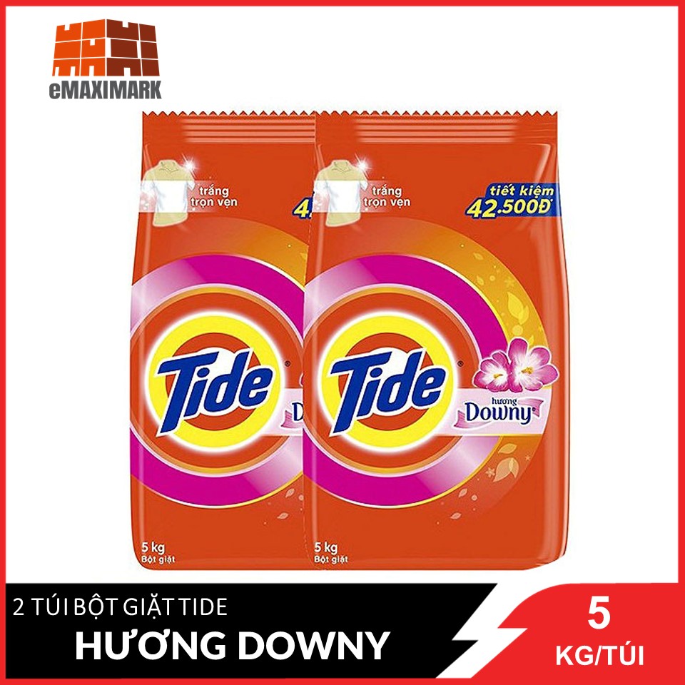 Combo 2 Bột Giặt Tide Hương Downy 5kg