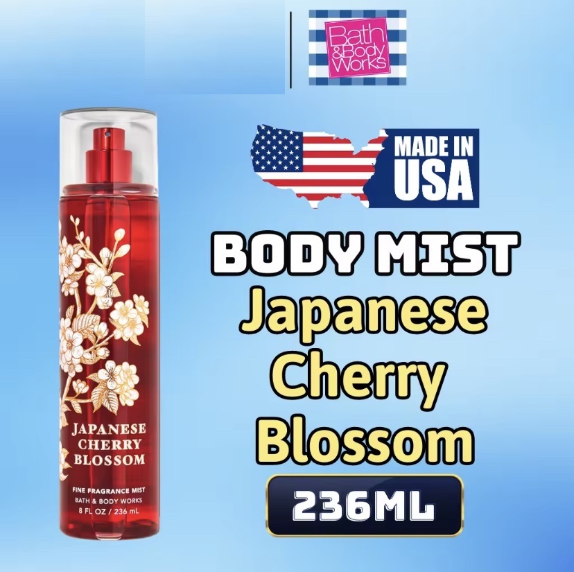 Body Mist Japanese Cherry Blossom - Xịt Thơm Bath and Body Work Japanese Cherry Blossom 236ml