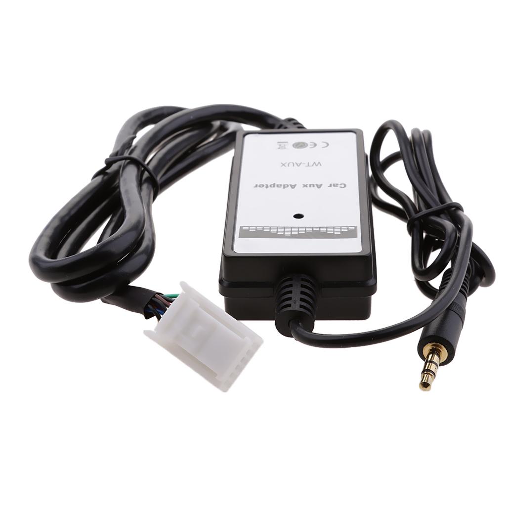 Car Charger MP3 Player Radio Interface AUX in 6+6Pin Adapter For