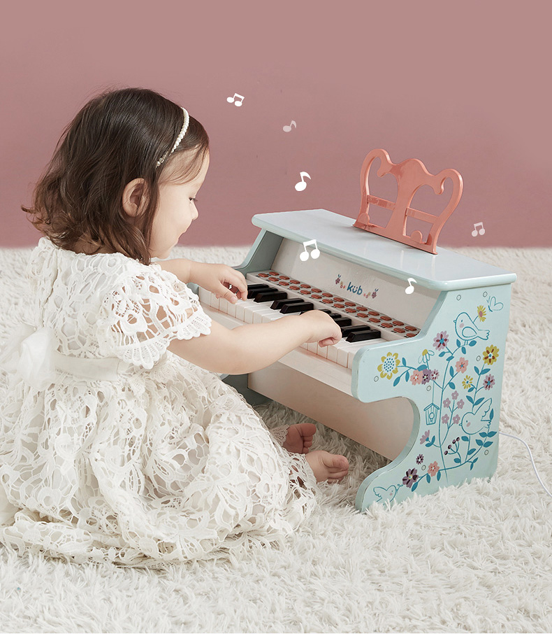 (Bản Quốc Tế) Đồ Chơi Đàn Mini Piano Cao Cấp - KUB, Đèn LED Hướng Dẫn, Âm Thanh Cực Hay