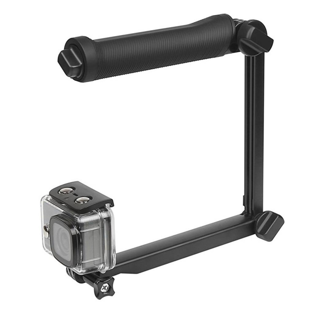 Gậy gấp 3 khúc 3-Way thiết kế tiện lợi có thể gấp gọn làm tay cầm, làm tripod dành cho máy quay GoPro và máy quay hành trình