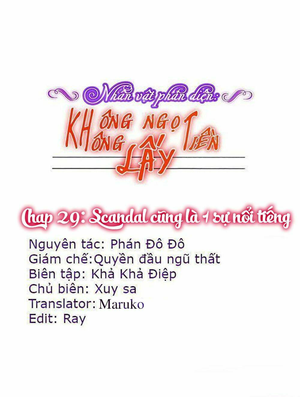 nhân vật phản diện: không ngọt không lấy tiền chapter 29 2