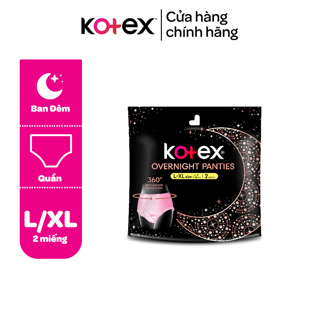 1 gói BVS Kotex Ban Đêm Dạng Quần cỡ L/XL 2 miếng
