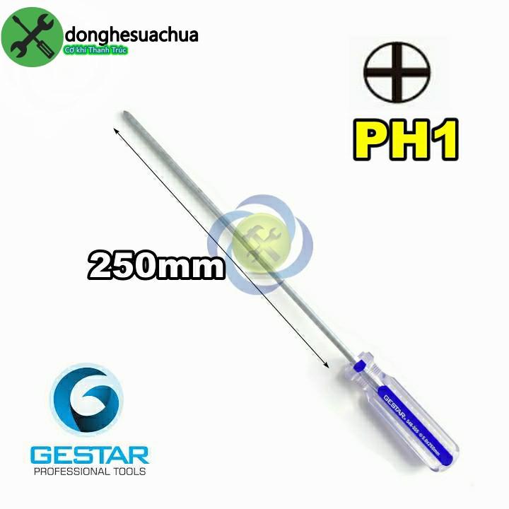 Vít bake PH1 dài 250mm Gestar 546-555 thân vít 5mm