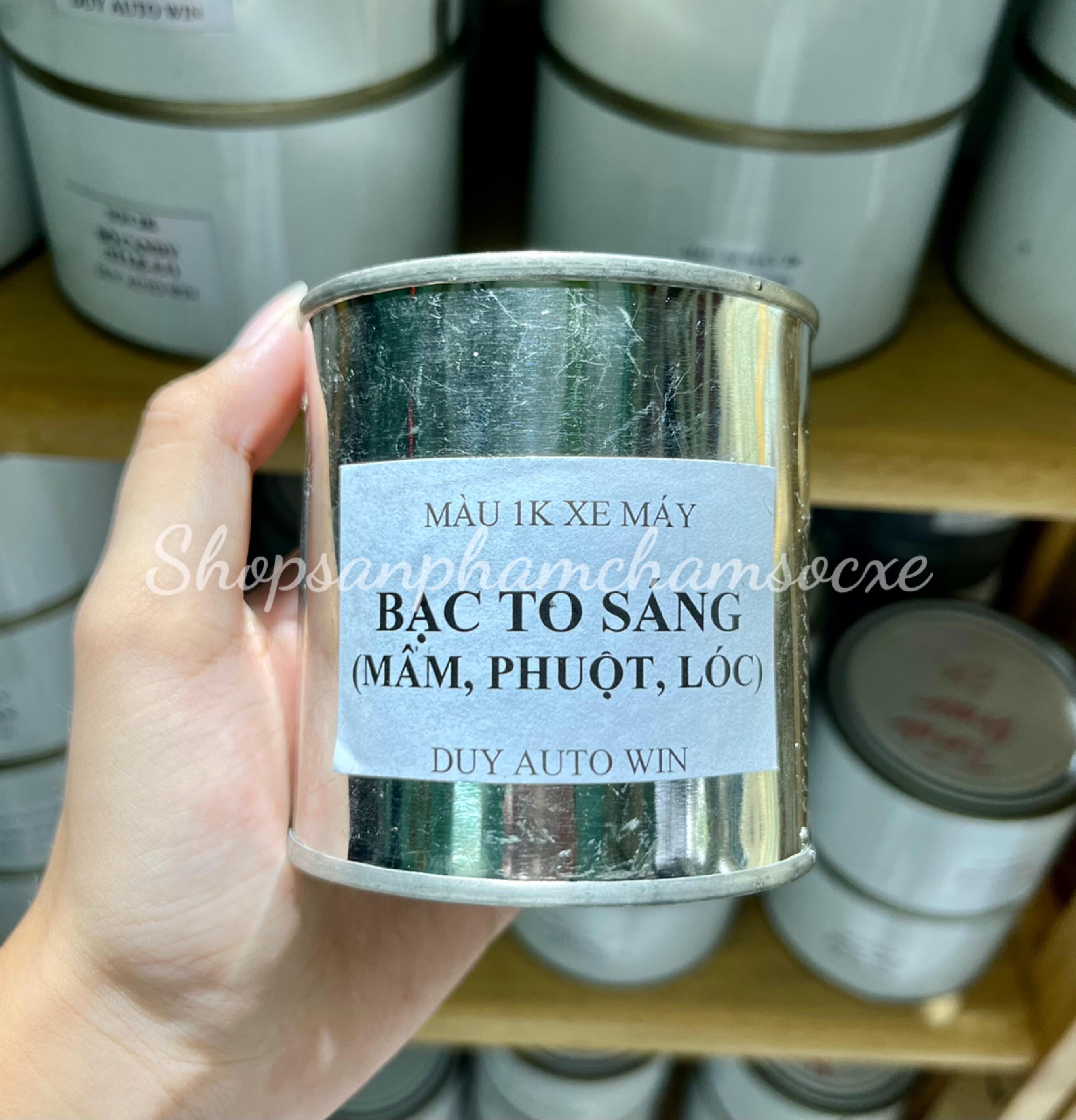 Bạc to sáng 1k đóng lon 250g - Sơn phủ bóng