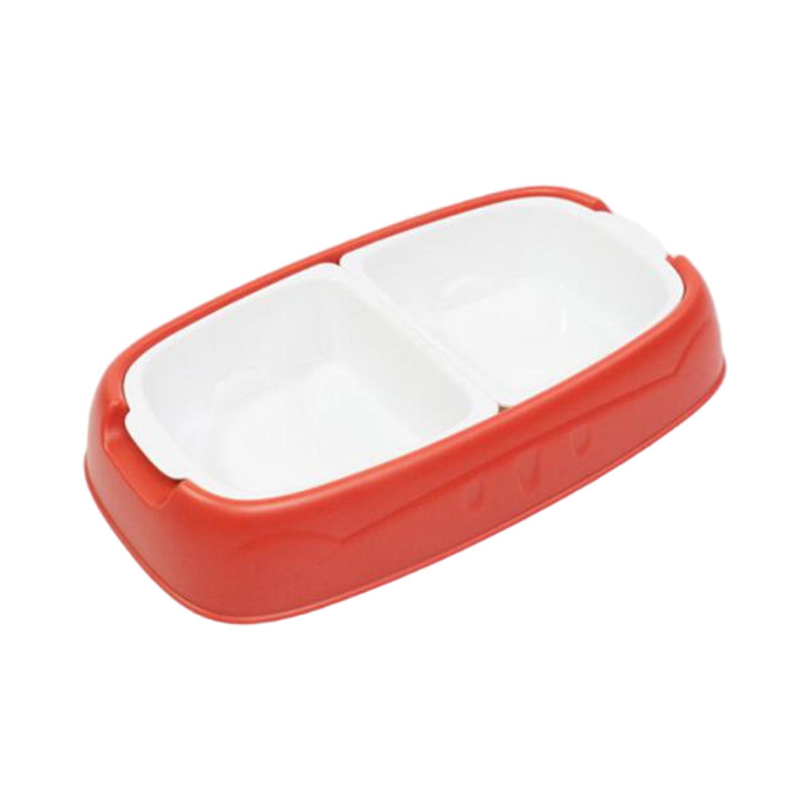 2x Pets Water Food Bowl Dog Cat Feeder Anti-Skid Puppy Dispenser Bottle