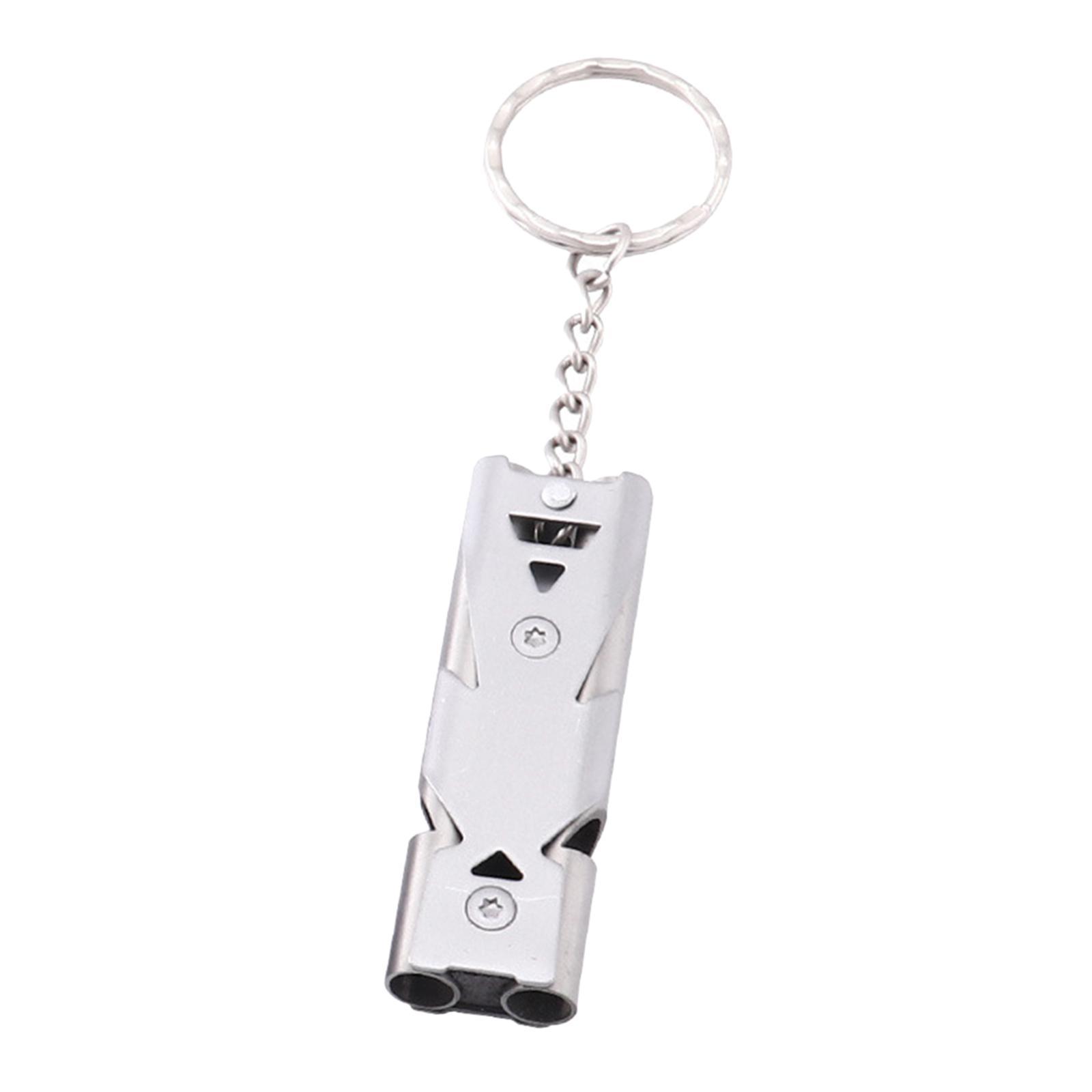 Outdoor Emergency Whistles, Survival Whistle with Keychain, for Camping Hiking Hunting Fishing or Any Outdoor Activities, Easy to Signal Loud Whistle