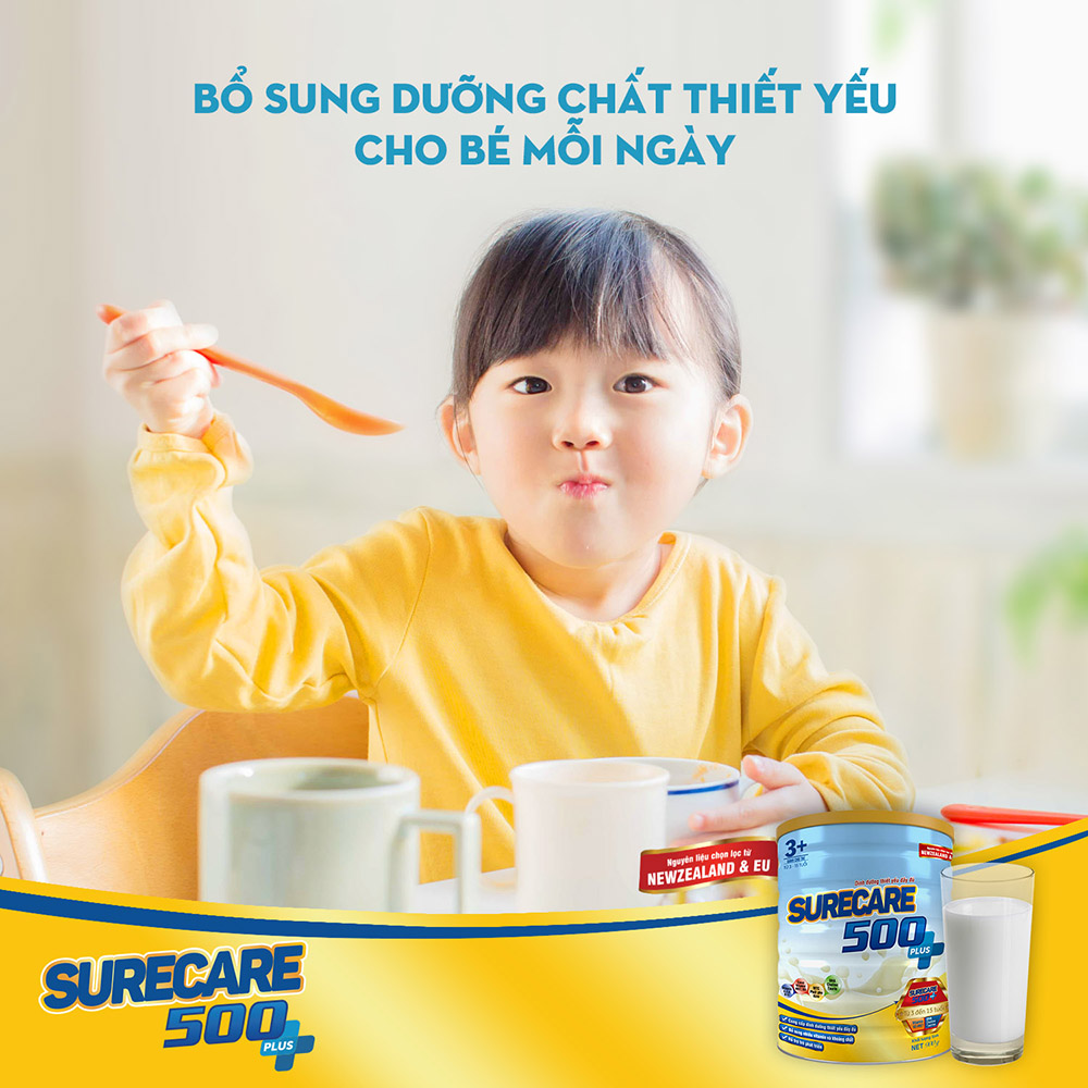 Sữa Surecare 500 Plus 3 900g 3-15 tuổi