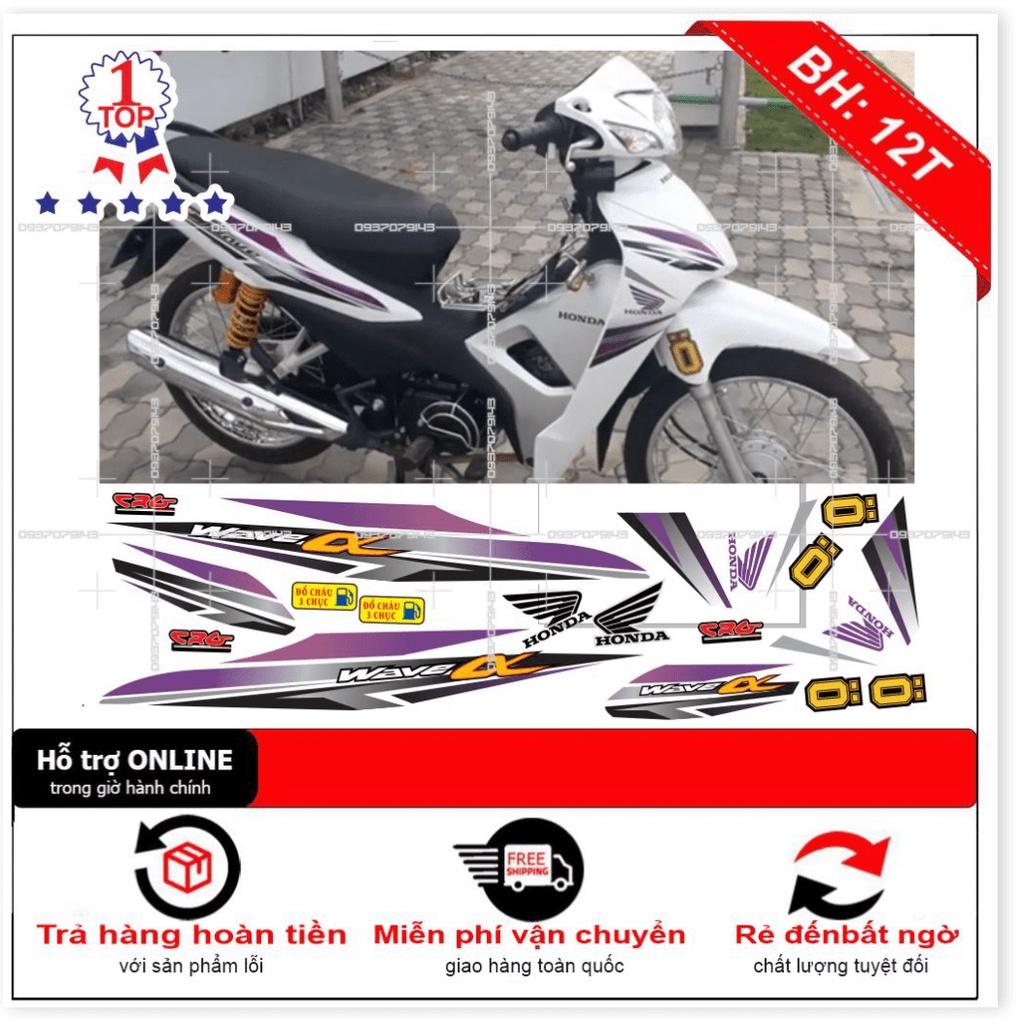 Tem rời dành cho wave a 2016 trắng tím