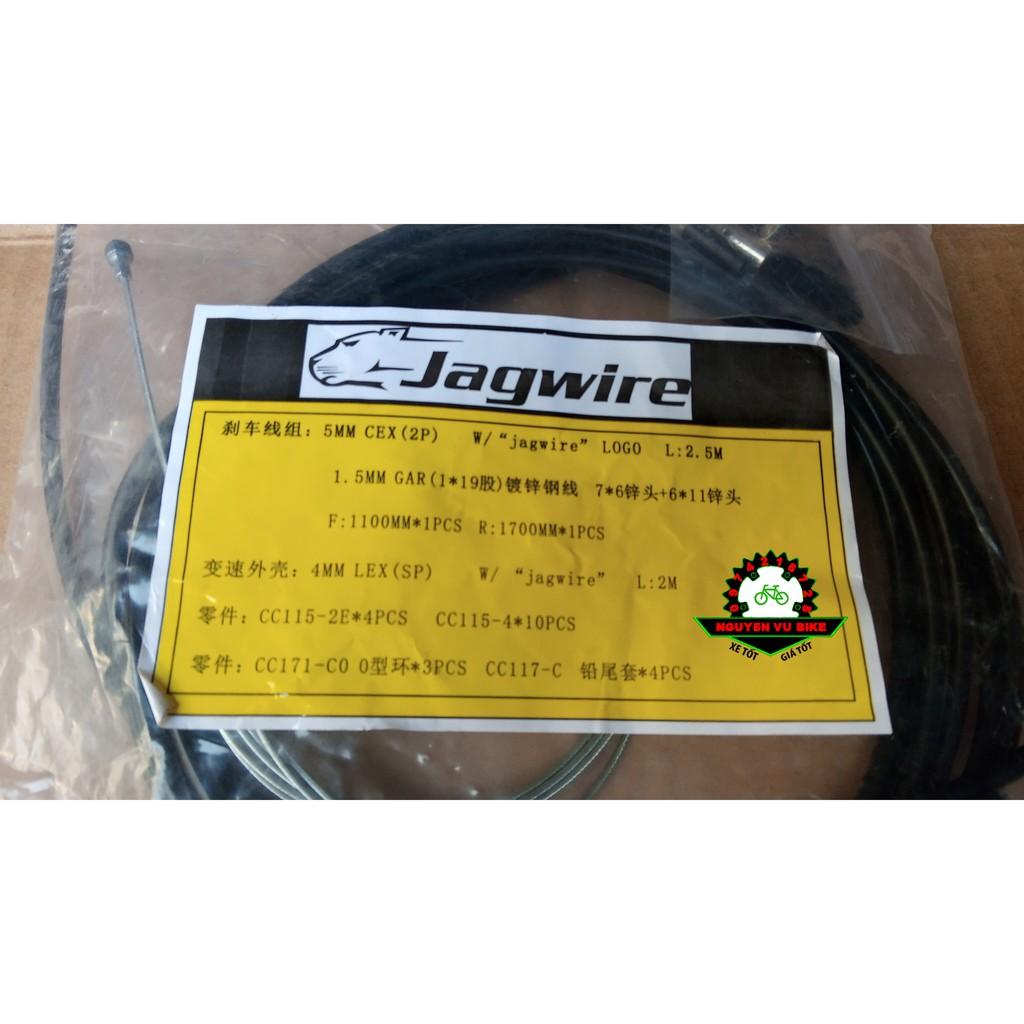 Bộ Vỏ Phanh + Vỏ Đề + Ruột dây phanh xe đạp Jagwire cao cấp - Rẻ nhất HN