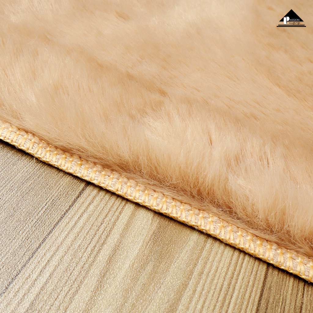 Thảm Lông Thỏ Sợi Lông Sát Mềm Mại Đế Canvas Thảm Trang Trí Cao Cấp