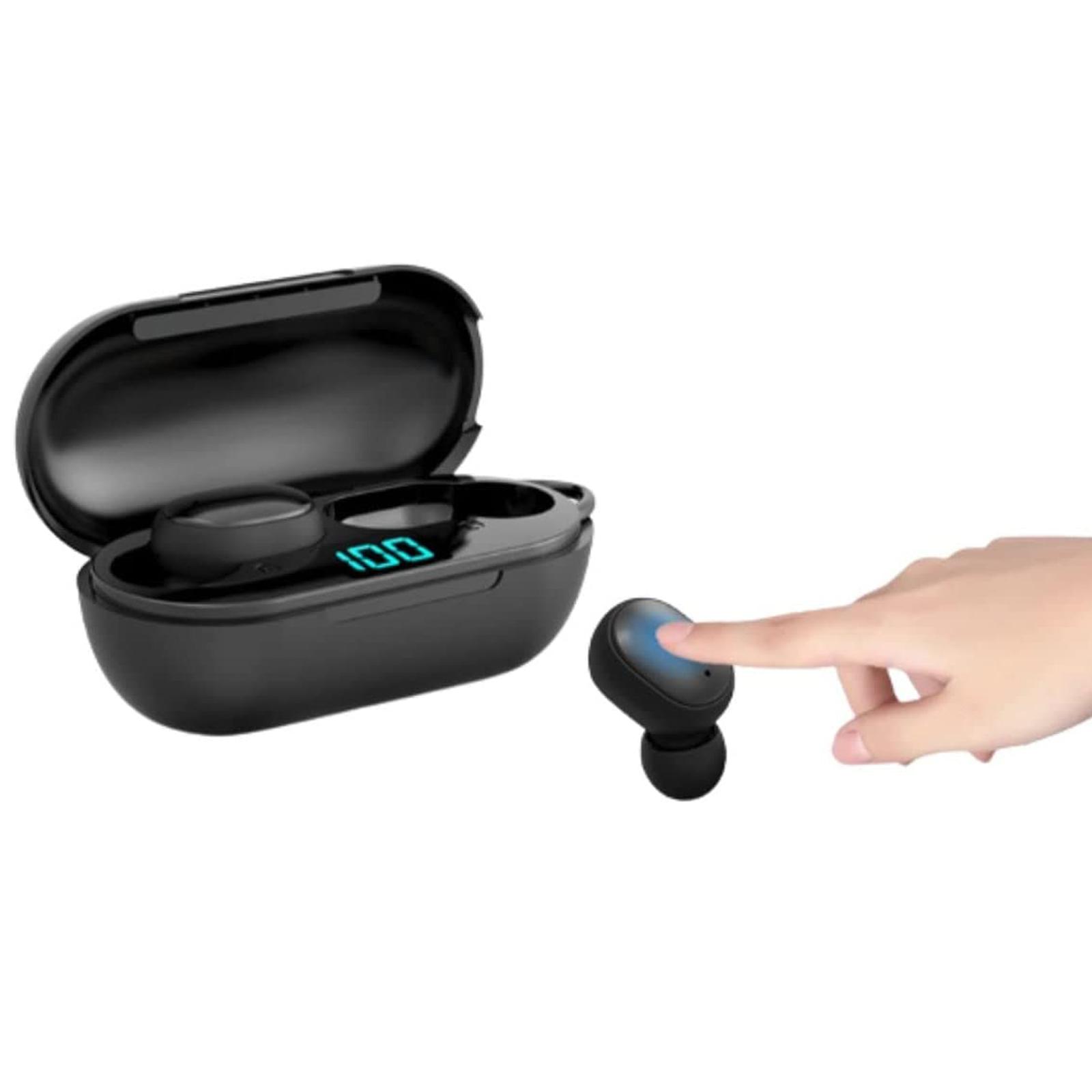 BT5.0 Tai Nghe Không Dây Chân Thực Tai Nghe Nhét Tai Mini Tai Nghe Thể Thao Chống Thấm Mồ Hôi Tai Nghe Nhét Tai Có Hộp Sạc Mic Hiển Thị Pin