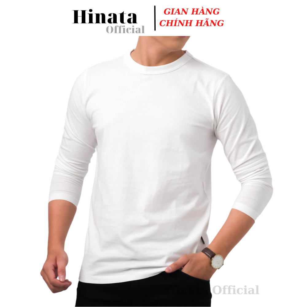 Áo Thun Nam Trơn Tay Dài, Áo Phông Nam Basic 100 Cotton Cao Cấp Hàng Hiệu Đẹp Thoáng Mát Tay Dài