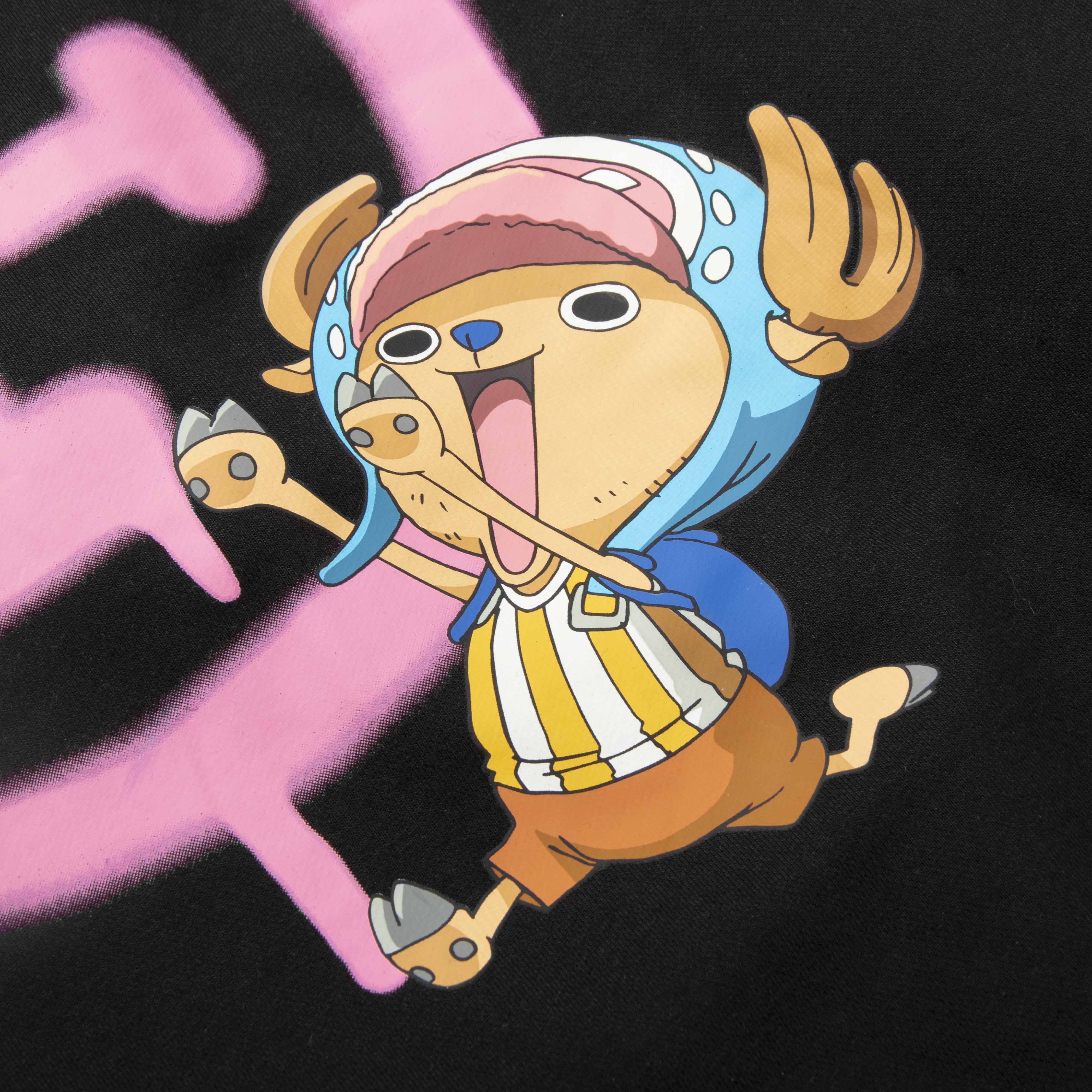 Áo Khoác DirtyCoins x One Piece Chopper Hoodie - Black