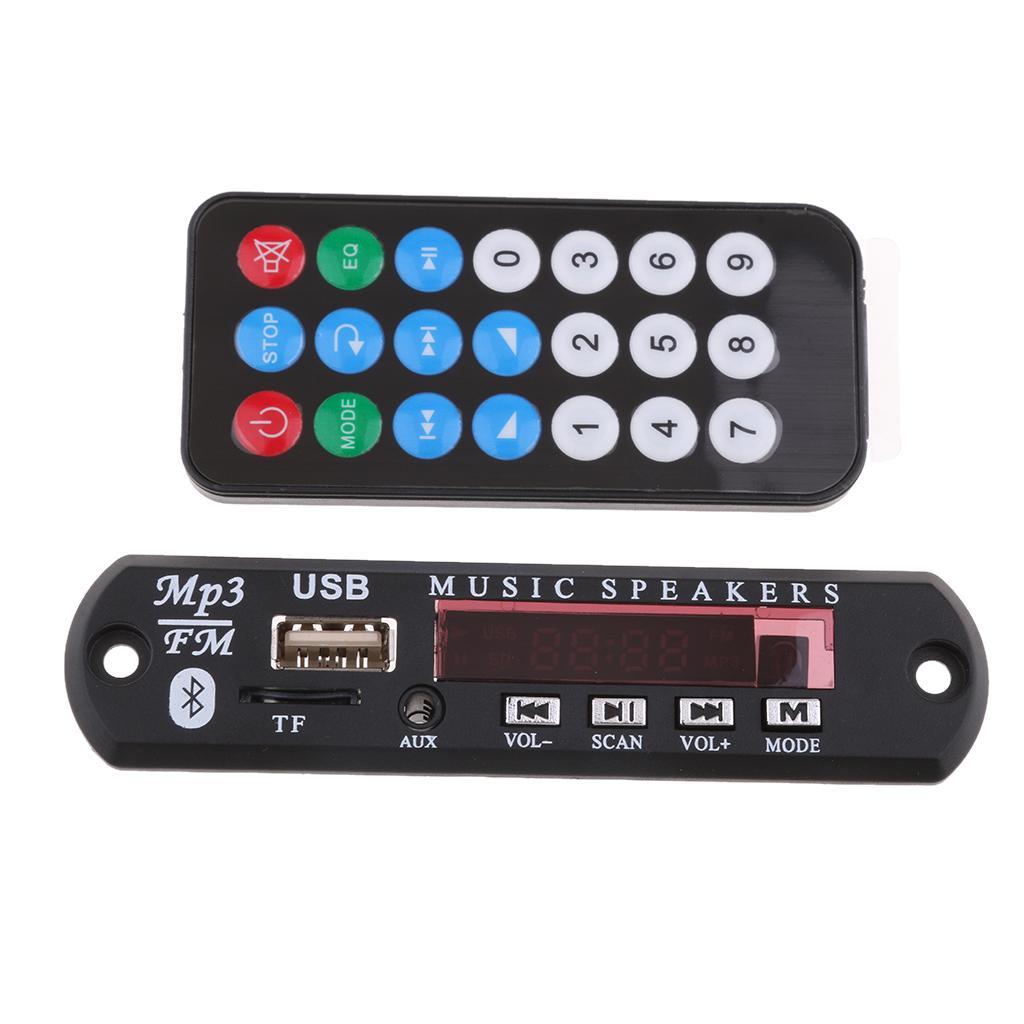 DC 12V Car Audio Wireless USB FM TF AUX MP3 Decoder Board