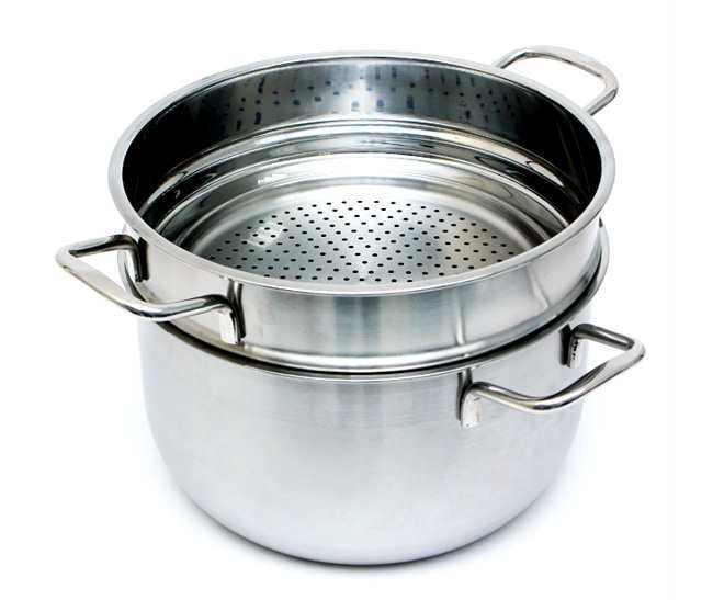 Bộ Nồi Luộc Gà Kèm Xửng Hấp Inox - Hàng Chính Hãng