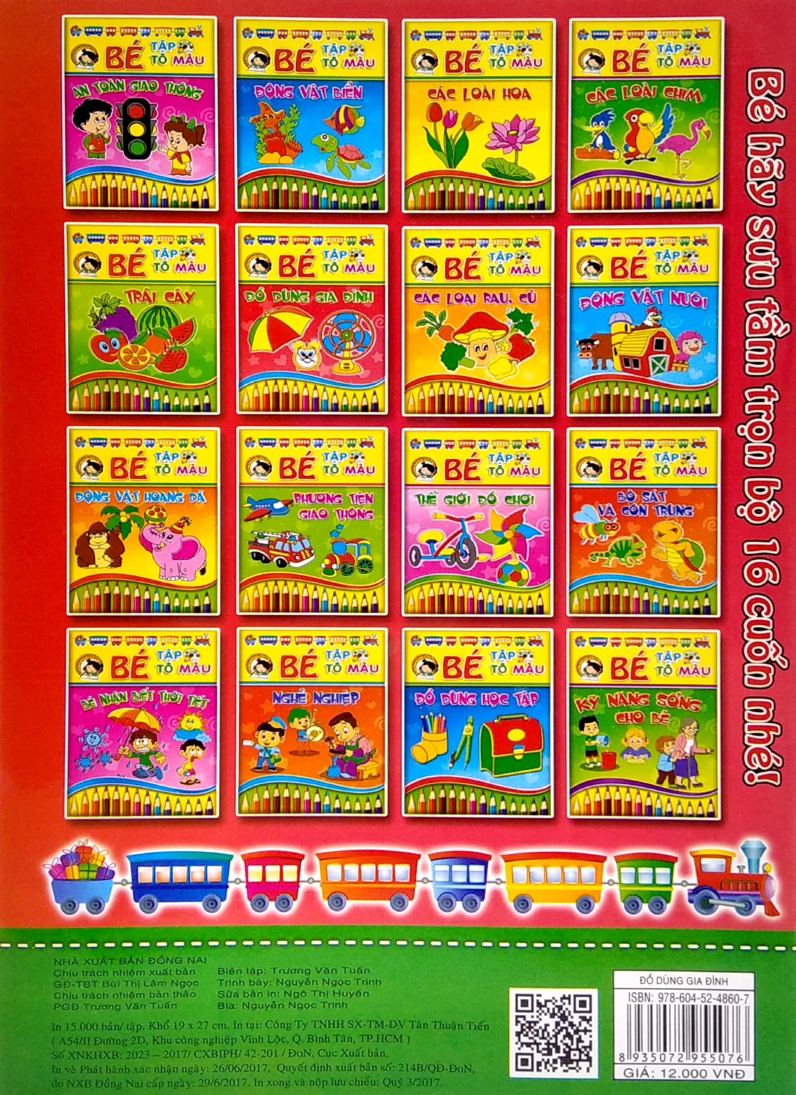 Bé Tập Tô Màu Và Học Tiếng Anh Theo Chủ Đề - Đồ Dùng Gia Đình