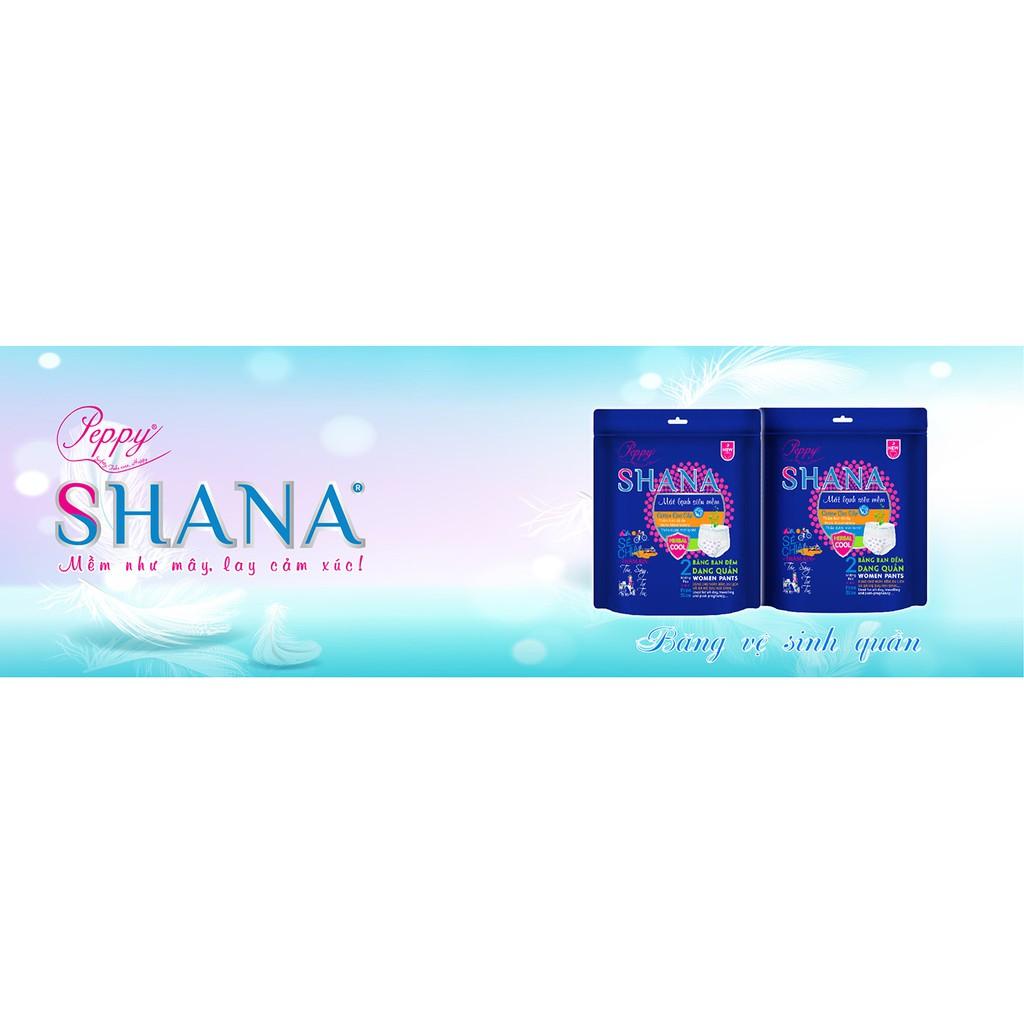 Combo 15 gói Băng vệ sinh Quần Shana Freesize Siêu thấm hút Siêu mềm 2 quần/gói