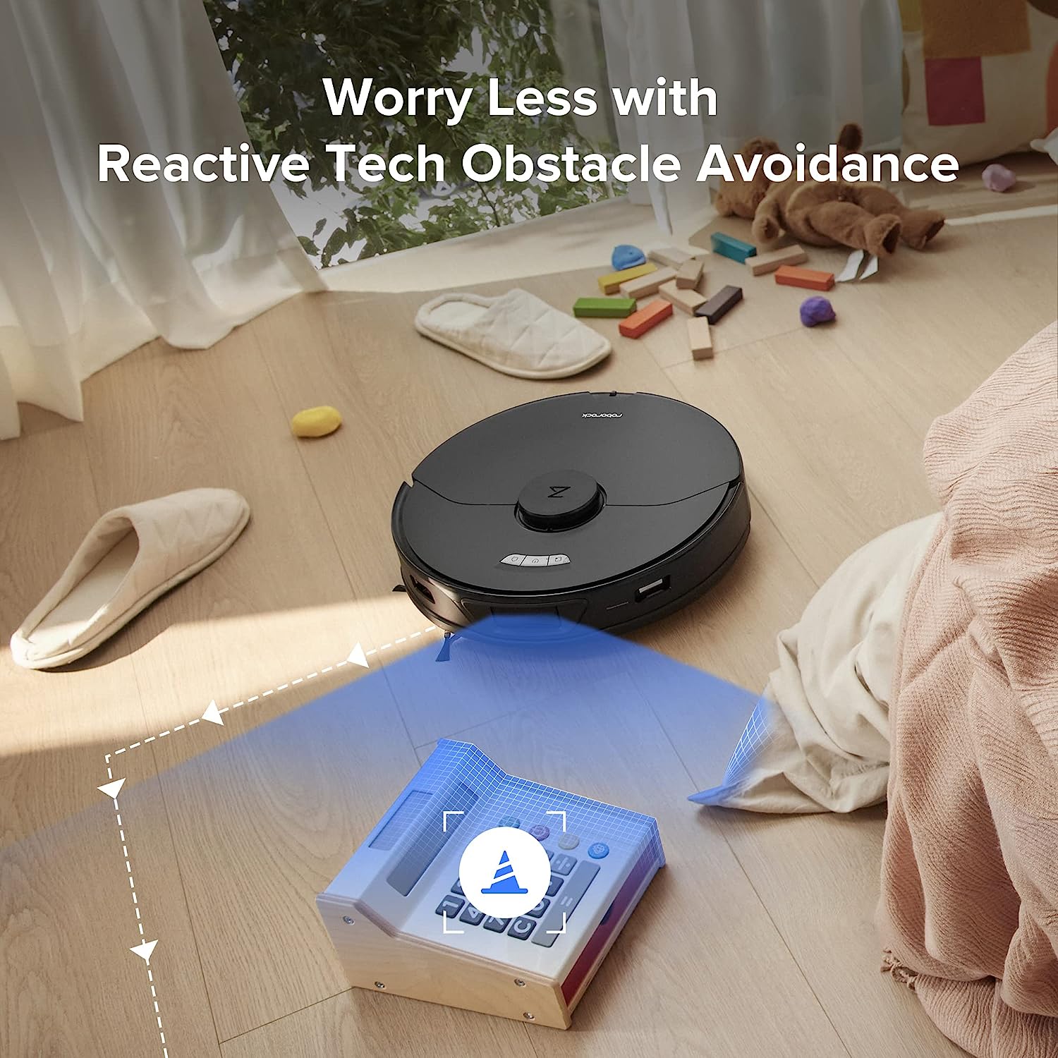 Robot Hút Bụi Lau Nhà Thông Minh XIAOMI ROBOROCK S7 Max Ultra Tự Hút Rác Và Giặt Sấy Giẻ Lau Diện Tích Hoạt Động 300m2 Công Suất 74W Lực Hút 5,100 Pa - Hàng Chính Hãng