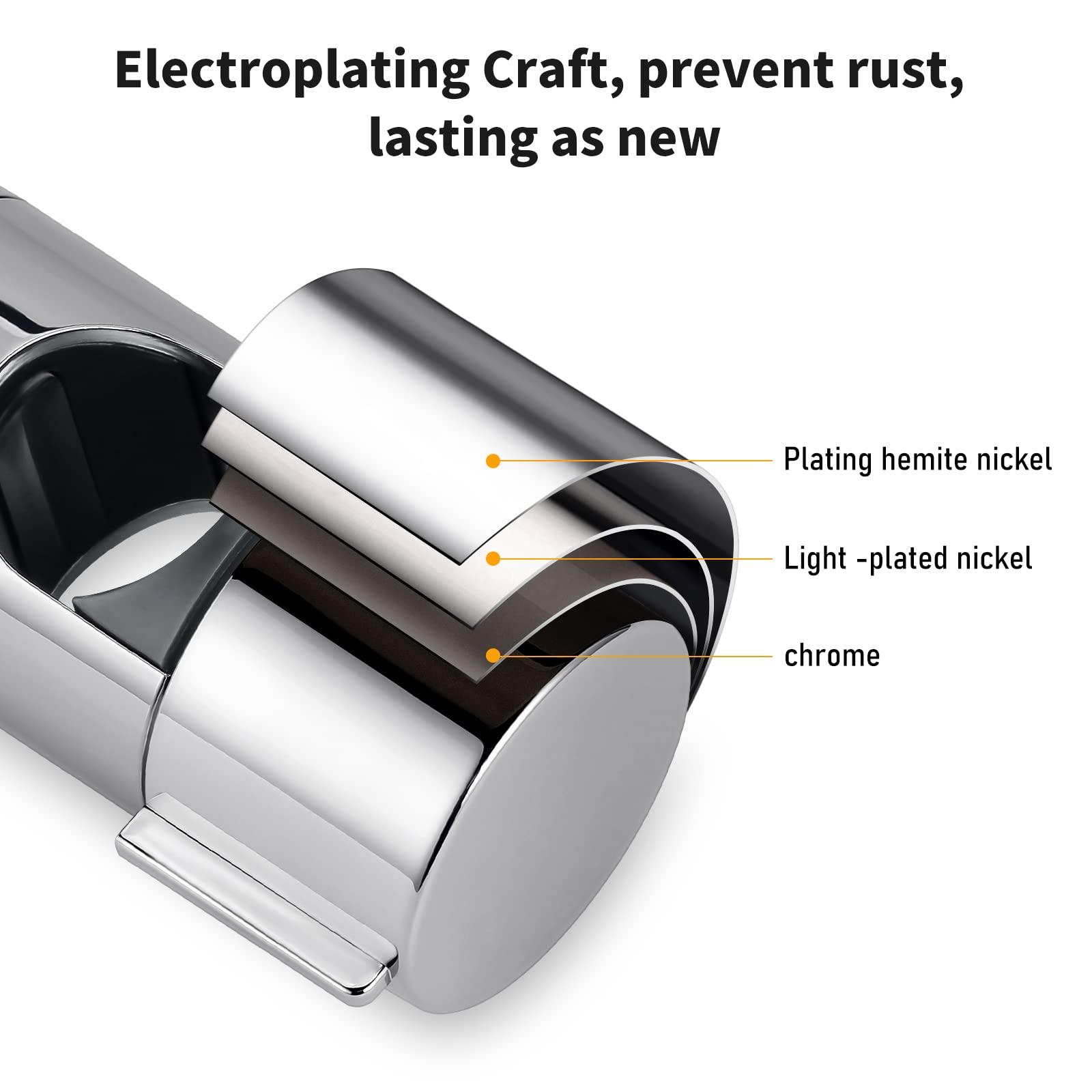 Giá đỡ vòi hoa sen tay 18-25 mm Người giữ vòi hoa sen có thể điều chỉnh cho vòi hoa sen hoặc vòi hoa sen cho phòng tắm, nhựa ABS