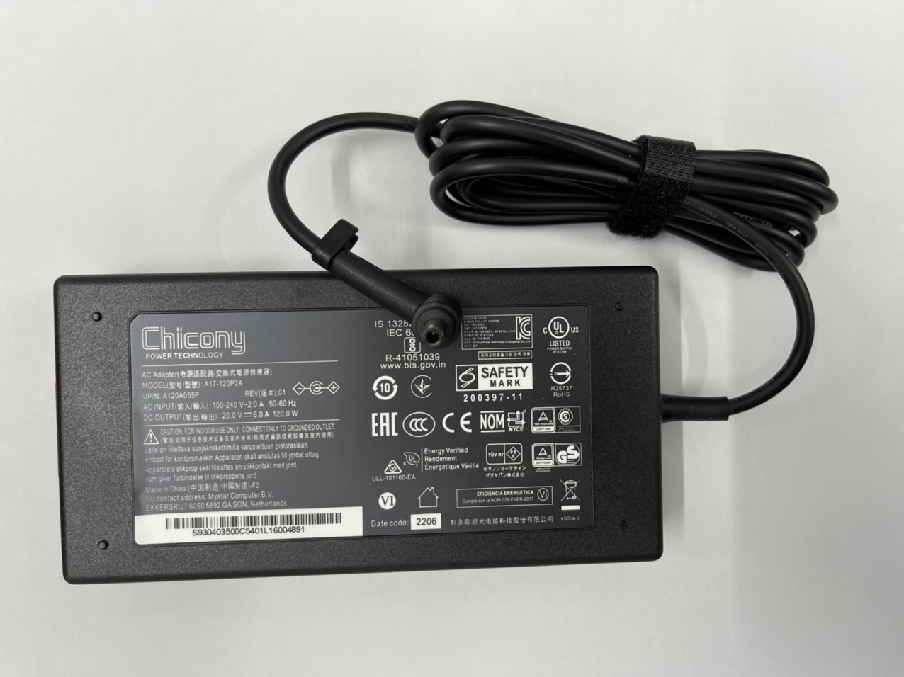 Sạc dành cho (Adapter for) Laptop MSI GF63 Thin 11SC/GTX1650 Max-Q A17-120P2A Chicony 120W 4.5mm hàng nhập khẩu