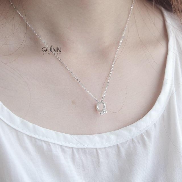 Dây chuyền nhẫn đính đá