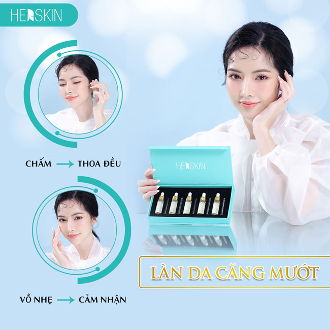 Bộ 5 Chai Serum 5in1 Herskin Tái Sinh Làn Da, Căng Bóng, Trắng Sáng Tự Nhiên