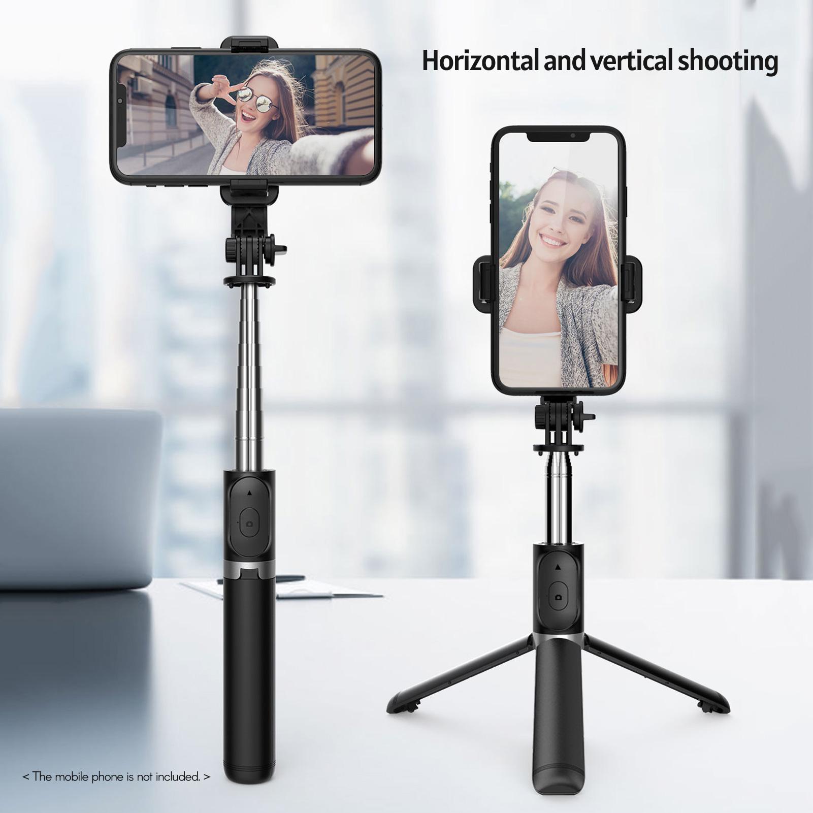 Chân đế di động BT Selfie Stick có thể mở rộng không dây đa chức năng điều khiển từ xa cho Vlog