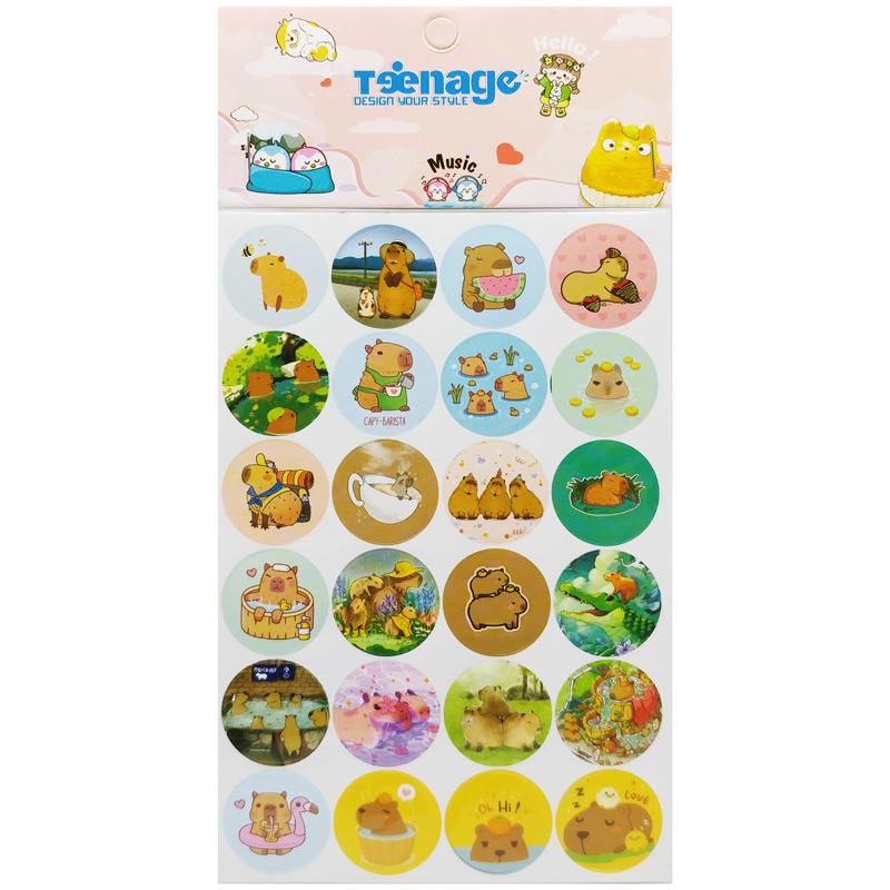 Bộ 240 Hình Sticker Capybara - Teenage CTE-022