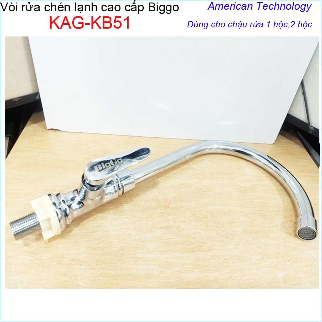 Vòi rửa chén bát,Vòi BigGo,  vòi bếp lạnh chậu rửa chén KAG-KB51