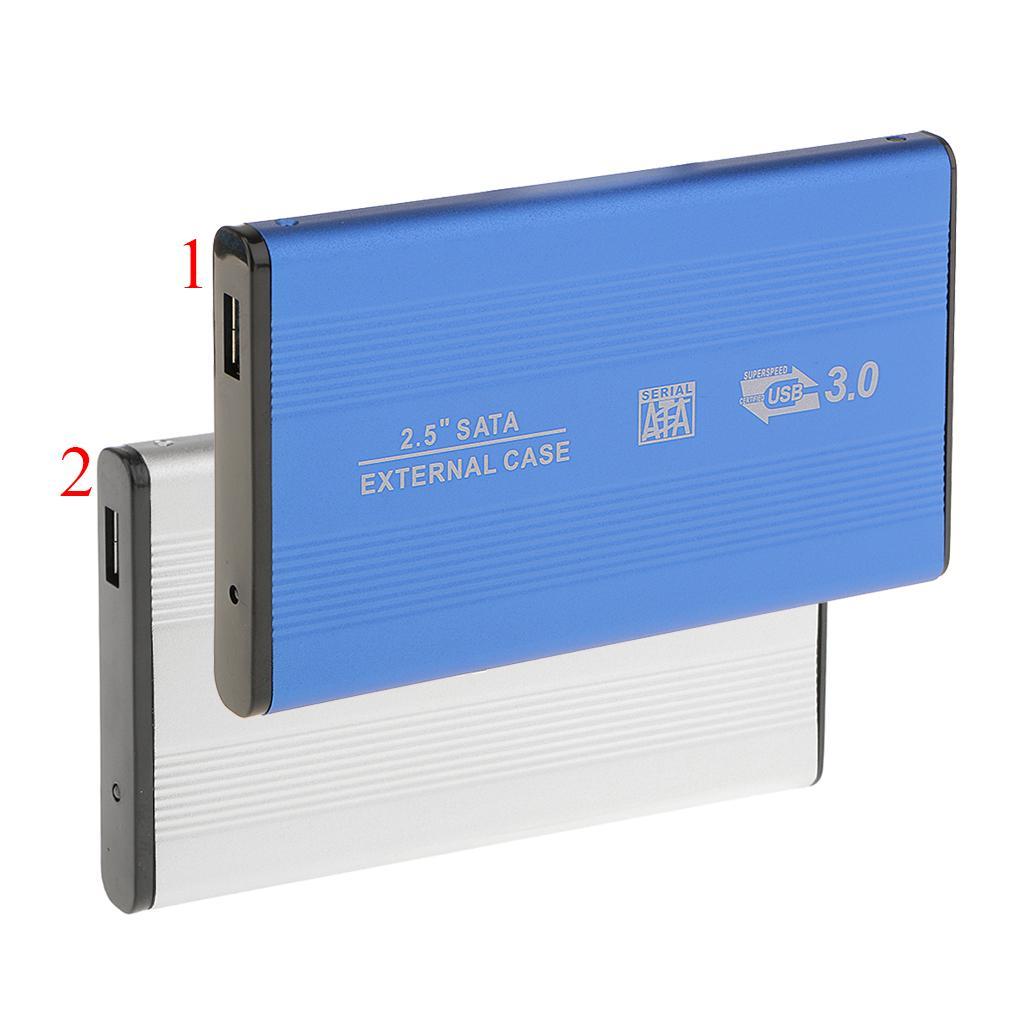 2.5" Sata USB3.0 Hard Drive HDD Case External Laptop Disk Case Blue