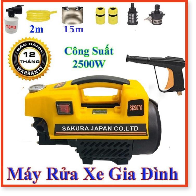 Máy rửa xe mini - Sakura 2500W - Tặng bình bọt