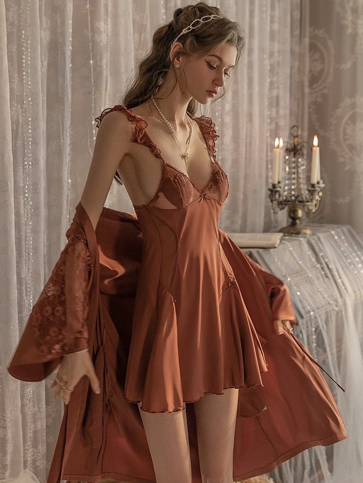 Áo Choàng Satin Cao Cấp - B.Lingerie