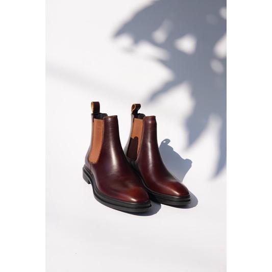 Chelsea Boots Nam cổ cao 3 màu ,giày da bò nappa nhập khẩu YouTus