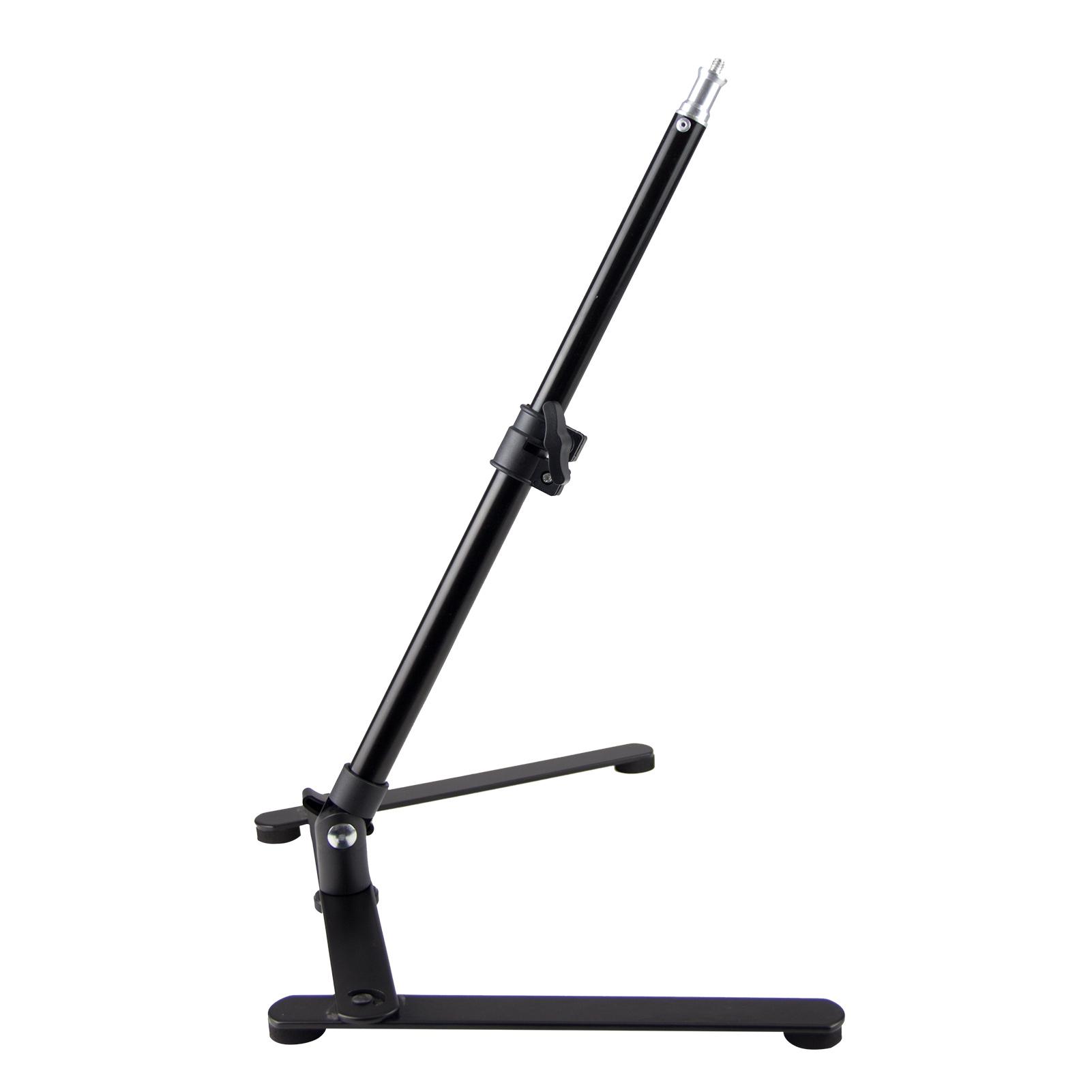 Chân đế đèn chụp ảnh mini có vít 1/4 inch 44cm / Tối đa 17 inch để trang điểm Video tự sướng quay Vlog